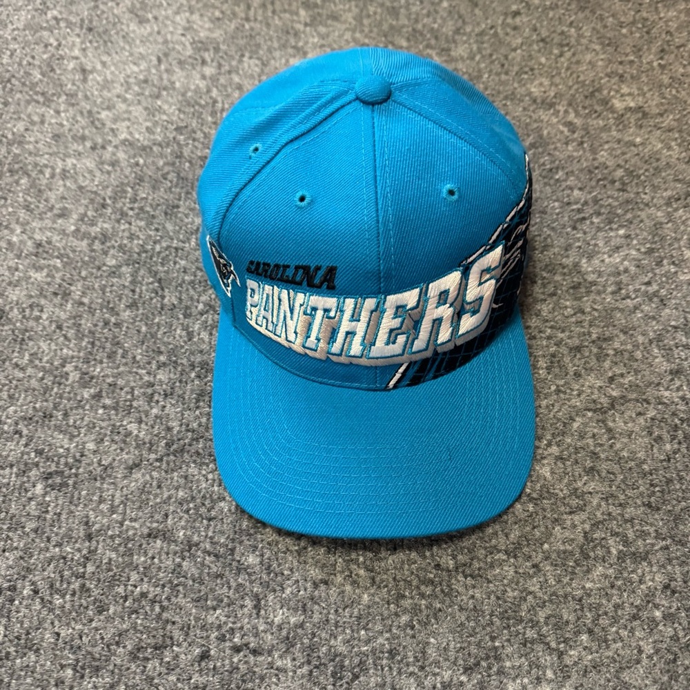 Vintage 90s Carolina Panthers Sports Specialties Grid Pro Line Snapback Hat 0824